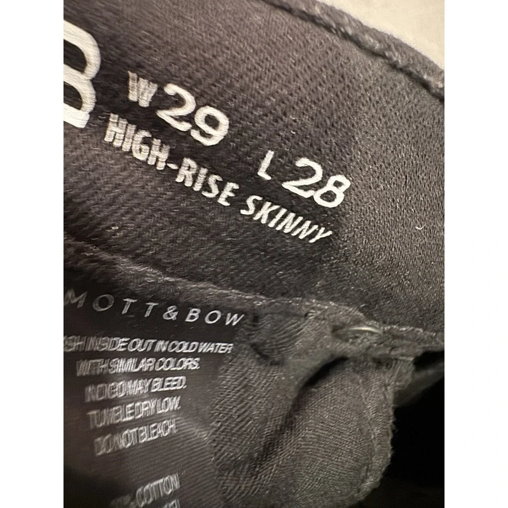 Mott And Bow High Rise Skinny 29/28 Black Jeans (T1)